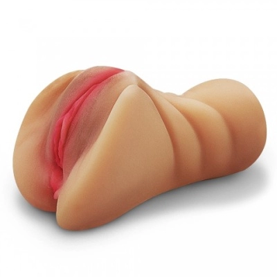Мастурбатор реалистичный Exciting pussy вагина + анус светлый 19,5 см